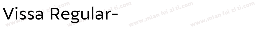 Vissa Regular字体转换